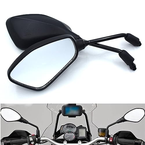 Espejo retrovisor de motocicleta universal 10mm izquierdo derecho negro MT-09 6