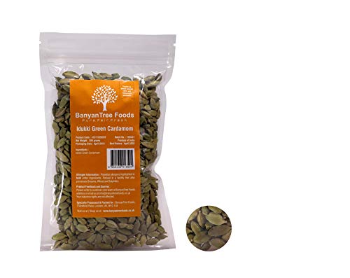 Idukku Cardamomo Verde Entero ,100g