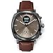 Produktbild Pininfarina Senso Hybrid Smartwatch - Eine analoge Uhr mit Digitalanzeige, verfolgt Herzfrequenz, Schritte, Kalorien, Schlaf, Fitness - Kompass & verbundenes GPS-Tracking - Mercure Grey