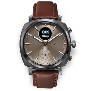 pininfarina Senso Hybrid Smartwatch – an Analogue Watch with Digital Display, Tracks Heart Rate, Steps, Calories, Sleep, Fitness – Compass & Connected GPS Tracking