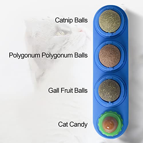 Catnip bola de gato | Brinquedos giratórios de bolas de catnip para gatos - Brinquedos de mastigação