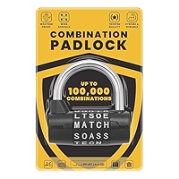 2 Pack Code Padlocks, 4 Digit Long Shackle Resetta... - Grandado - View #7