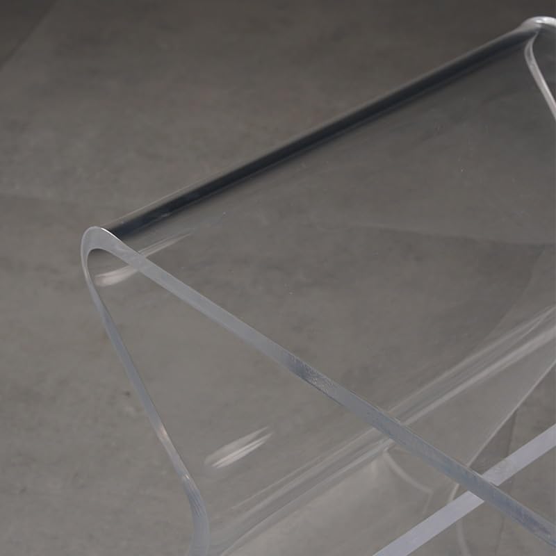 Table d'appoint salon acrylique TUSUOD transparente et mobile - 6