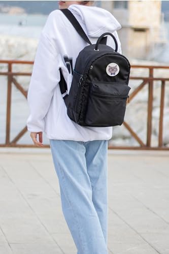 KAFF ''Mucco'' Anne Bebek Bakım Çantası & Gündelik Sırt Çantası Değiştirilebilir Stickerli (Haki) - Görsel 7