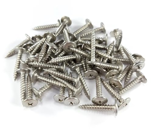 Bcp Fasteners BCP1211 50 Qty #8 X 1 Inch 304 Stainless Steel Phillips Modified Truss Head Wood Screws thumb #1