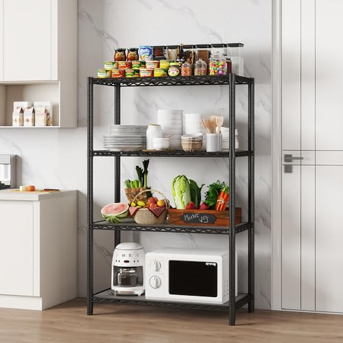 EZPEAKS Regal mit 4 Regalböden