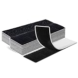 10 Pack Heavy Double Sided Tape with Hook and Loop, 4 in.x 1 in.Sticky Back Adhesive Strips