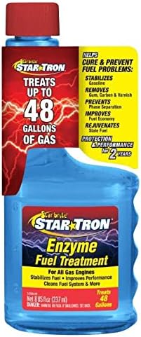 STAR BRITE Star Tron Enzyme Fuel Treatment SEF Gasoline Formula - 1 oz. Treats 6 Gallons - 8 OZ (14308) Blue
