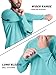 KEFITEVD Men's UPF 50+ Sun Protection UV SPF Shirts Long Sleeve Lightweight Quick Dry Swim T-Shirts Rash Guard for Beach Gym Travel Aqua Blue