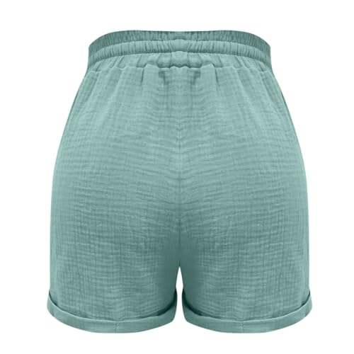 Short décontracté ample sport fluide taille haute jambe droite - 5