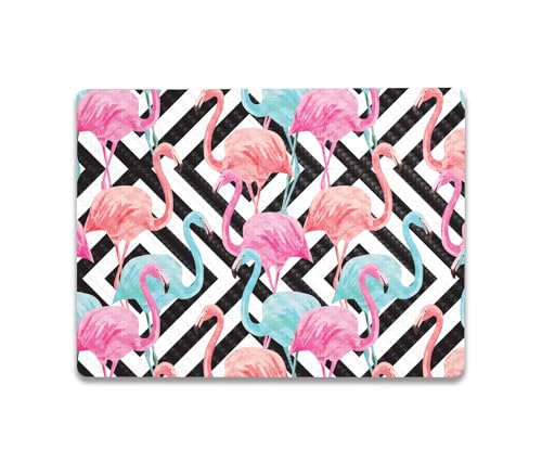 Image of MightySkins Carbon Fiber Skin Compatible with Microsoft Surface Laptop Go 3 (2023) Full Wrap Kit - Pop Flamingo | Protective, Durable Textured Carbon Fiber Finish | Made in The USA