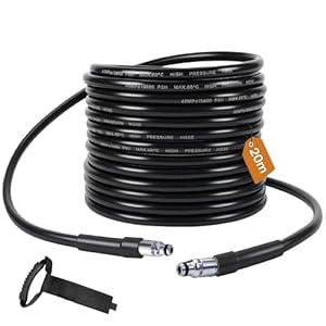 20M/65FT High Pressure Washer Replacement Hose,Compatible with Bosch AQT Series Domestic Pressure Washers Bosch Aquatak,Hose Drain Cleaning kit with Click-Type Plug Quick Connector SDS Fittings