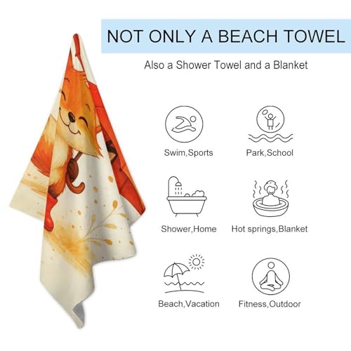 Serviette de plage à séchage rapide anti-odeur pour musculation et cyclisme - 4