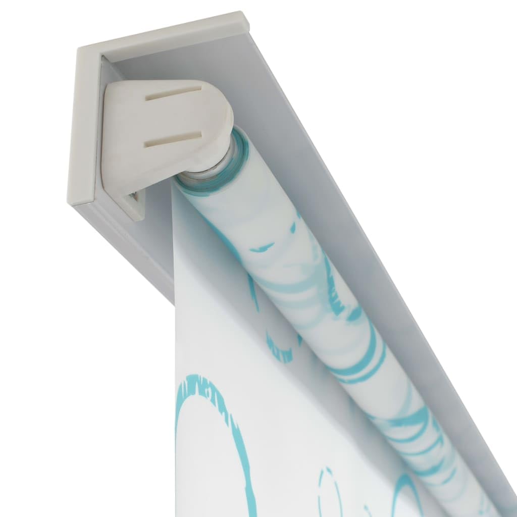 Tenda A Rullo Doccia 80x240 Cm Bianca - EVA, Resistente All'Acqua