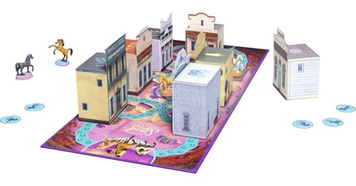 Mattel Games Spirit Hide & Seek Kids Game, Hide-and-Seek Board Game with Mini Horses & Buildings for 2, 3, 4 or 5 Players Ages 5 Years Old & Up by Mattel Games - Used condition - Image 2