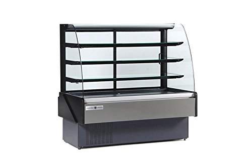 KBD-CG-60-S 60" Curved Glass Service Refrigerated Bakery Display Case, Multiplexible