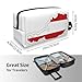 HDSKFNS Austrian Flag Map Print Travel Toiletry Bag Portable Oxford Cloth Makeup Bag Organizer For Cosmetics Toiletries