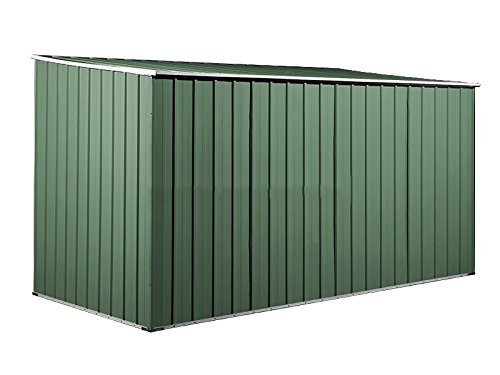 Notek Box in Acciaio Zincato Casetta da Giardino in Lamiera 3.45 x 1.86 m x h1.92 m - 98 kg – 6 Metri Quadri – Verde