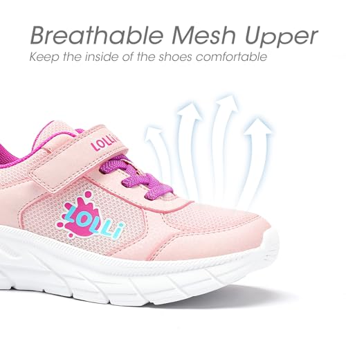 LOLLi kidz Kids Sports Shoes Tennis Shoes Boys Girls Breathable Lightweight Running Shoes3