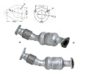 AS 42216D Katalysator Kat für Fahrzeuge mit OBD Kompatibel mit AUDI A4 Avant 8E5, B6 8E0254200DX