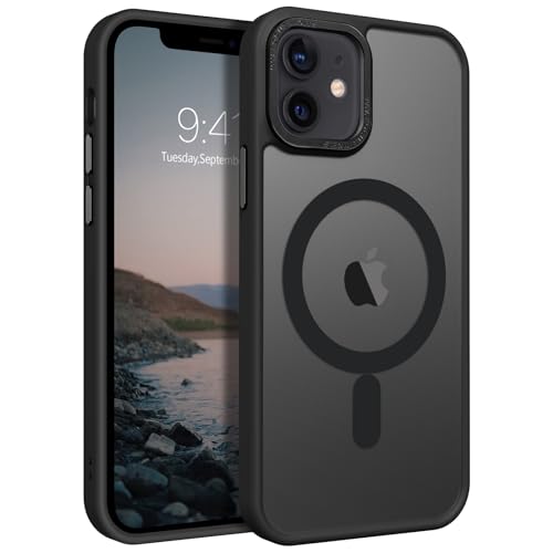 BENTOBEN Case for iPhone 12 Mini, Skin-Friendly Touch Slim Shockproof iPhone 12 Mini Phone Case, Full-Body Protective Phone Case for iPhone 12 Mini 5.4 Inch, Black