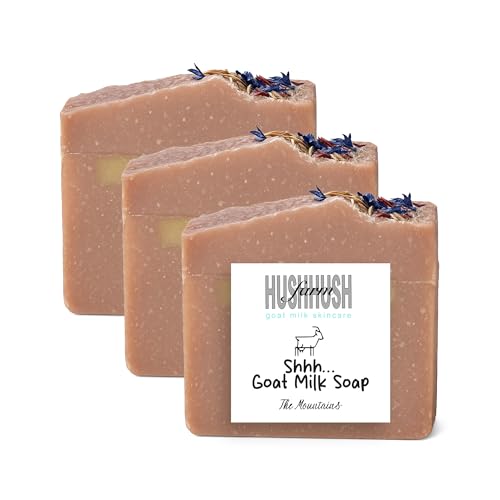 HushHush Farm Organic Goat Milk Soap Bar for Face & Body | Handmade with Goat Milk Soap Bar for...