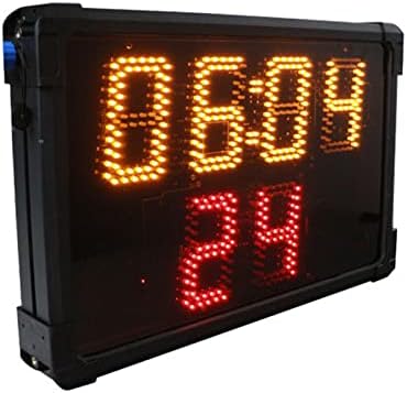 Basketball Timer Shot Clock, Wall-Mounted Professional Digital Countdown Count Up Timer with Buzzer, Remote Control, for Basketball Table Tennis Baseball Soccer Volleyball