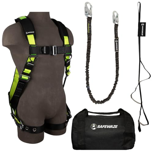 Safewaze 018-3001 PRO Bag Kit: FS185-L/XL Harness, FS580 Lanyard, FS902 Trauma, FS8150 Bag