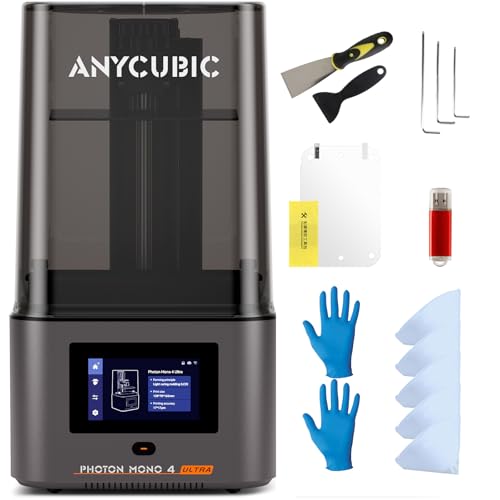 ANYCUBIC Photon Mono 4 10K Resin 3D Drucker, mit 7-Zoll-Monochrom-LCD-Bildschirm, Druckgeschwindigkeit 70 mm/h(High Speed Resin), LighTurbo Matrixlichtquelle, Druckgröße 153,4x87x165mm