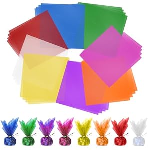Diueoly Zellophanpapier 120 Stück, 8 Farben