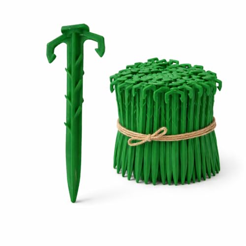 Ecoduty 100 ct. Contractor Grade 4 Inch Biodegradable Stakes, Sod staples For Securing Weed Fabric, Landscape Fabric, Netting, and Blanket by Ecoduty - Used condition - US$19.86