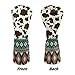 ELEQIN Hybrid Fairway 3/5 Woods Driver Headcovers Southwest Aztec Cow Print Leather Golf Club Head Covers for Outdoors Sports Golf Accessories Gift for Women Golfers Waterproof Surface Soft Lining