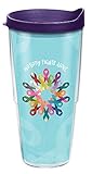 Tervis American Cancer Society - Ribbons Made in USA Double Walled Insulated Tumbler Travel Cup Keeps Drinks Cold & Hot, 24oz, Classic