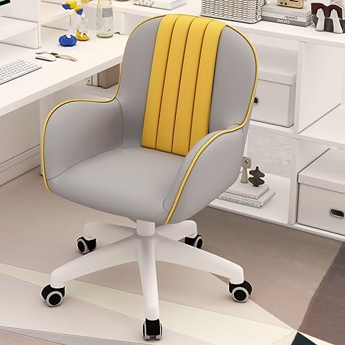 Chaise de bureau ergonomique en cuir synthétique aux finitions contemporaines