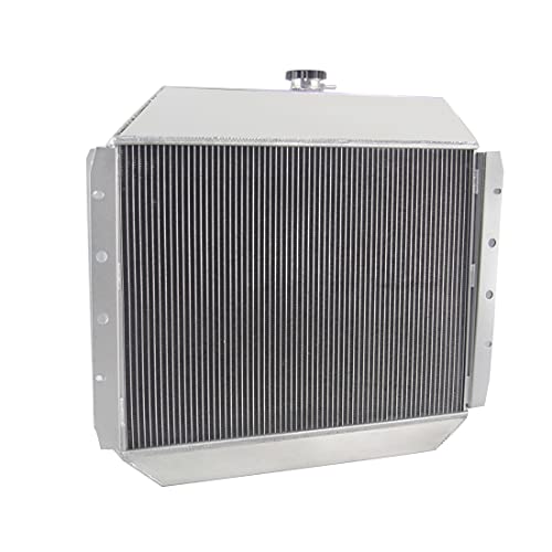 Primecooling Full Aluminum Radiator For Ford Bronco,F-Series F-100 F-150 F-250 F-350 Pickup Truck, L6/ V8 Engine 1966-79 (4 Row Core) #TOP1