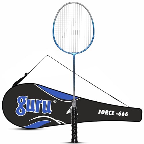 Image of GURU Force-666 Badminton Racket Pack of 1 for Men, Women Boys & Girls with Cover