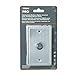 Woods 59409WD Outdoor Hardwired Post Eye Light Control and Wall Plate; Metallic Finish;Silver