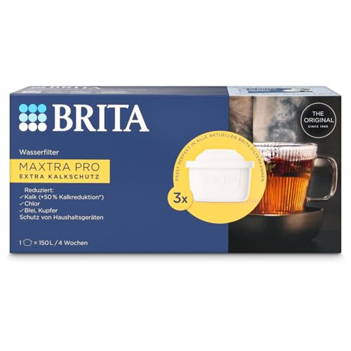 BRITA 122188 Cartucho de agua, carcasa, tapa: 50% plástico biológico, malla extrafina, intercambiador de iones de carbón activado hecho de cáscaras de coco, tela de filtro, color blanco