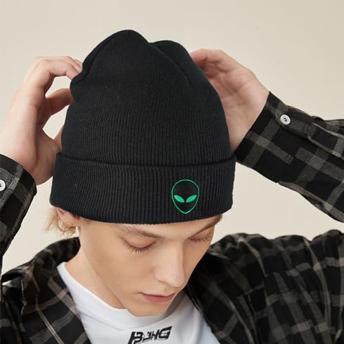 Image of Cool Graphic Beanie for Men and Women - Black