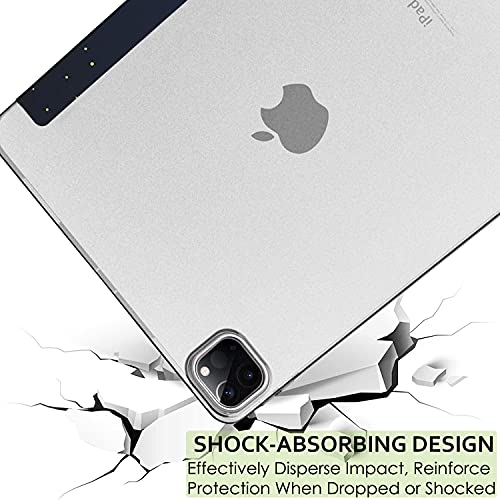 Image of DuraSafe Cases for iPad PRO 12.9 Inch 5th 4th [ Pro 12.9 4 5 Generation 2020 2021 ] A2378 A2461 A2379 MHNR3HN /A MHNT3HN /A Trifold Printed PC Lightweight Protective Clear Back Cover - Night Sky