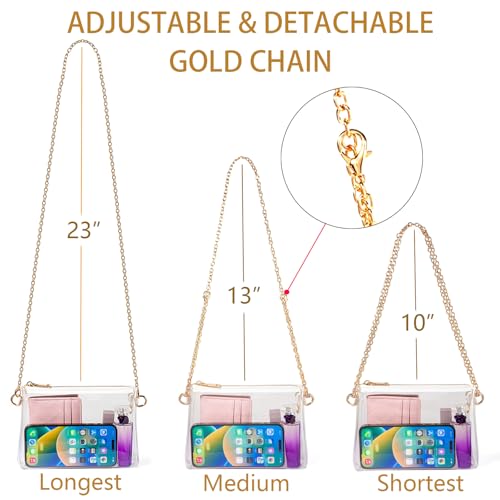 Clear Purse for Women Stadium Approved, Small Clear Crossbody Bag Stadium Bag for Concerts Sports Events4