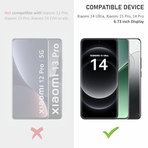Image of SupCares TPU Anti Glare Matte Unbreakable Membrane Screen Protector for Xiaomi 14 Ultra, Xiaomi 15 Pro and Xiaomi 14 Pro (6.73 Inch) With Easy Self Installation Kit | Fingerprint Working|Edge to Edge