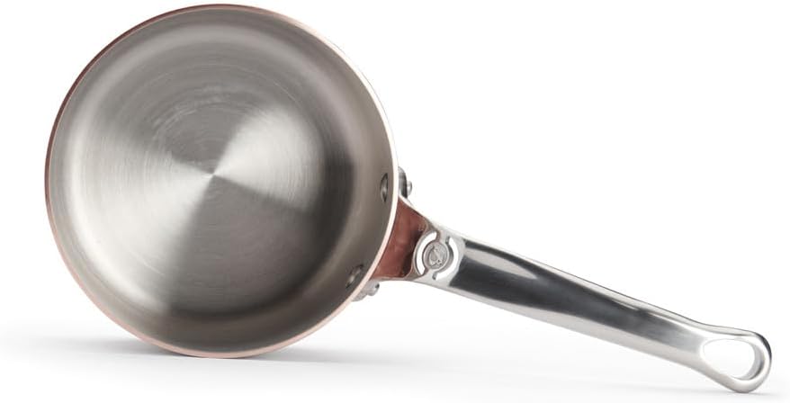 PRIMA MATERA Round Copper Stainless Steel Saucepan 5.5-Inch
