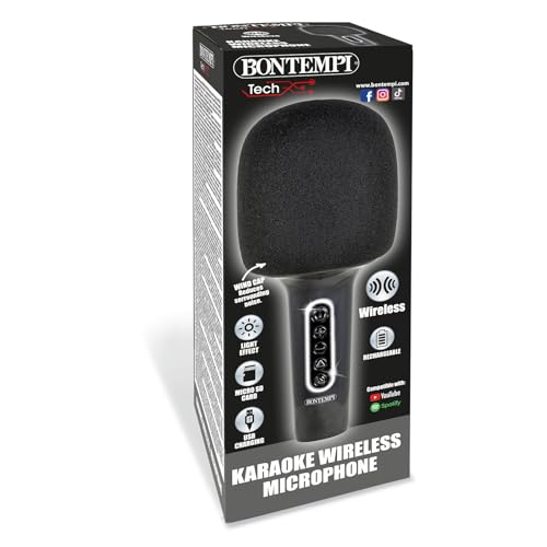 Bontempi | Microfono Wireless Karaoke Con Altoparlante, Effetto Cambiavoce, Ricaricabile, 85Mm X 200Mm - 3