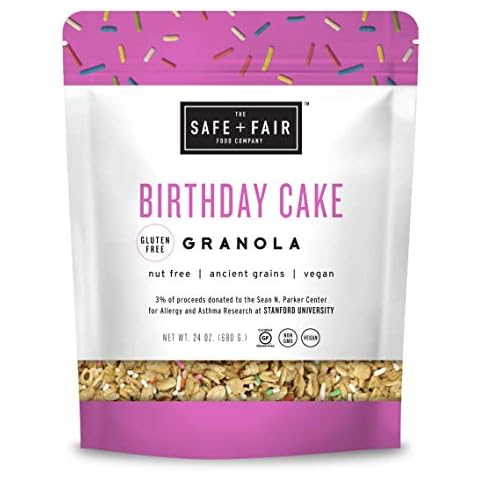Safe and Fair Birthday Cake Granola, 24 Ounce Cover