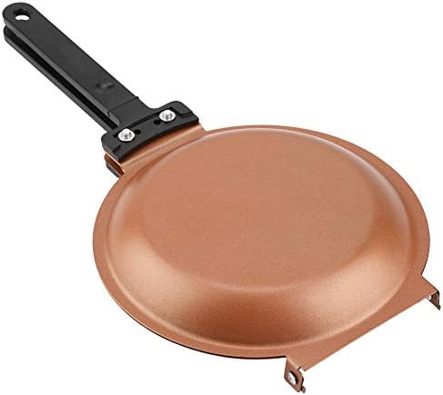Miniatura 5 de Sartén de doble cara, sartén de doble cara, sartén de doble cara, sartén de 2 caras Fif Omlettes, sartén para huevos con tapa, sartén antiadherente