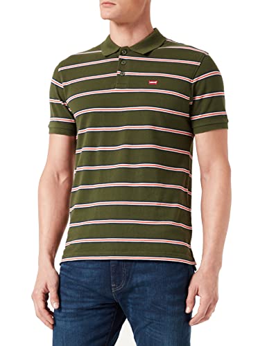 Levi's Herren Housemark Polo T-Shirt Grounded Mossy Green (Grün) S