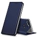 Produktbild Conie EF14212 Electroplated Flip Case Kompatibel mit Huawei Y7 2018, PU Leder Hülle Flip Wallet Cover Kartenfächer Standfunktion Magnetisch für Y7 2018 Etui Dunkelblau