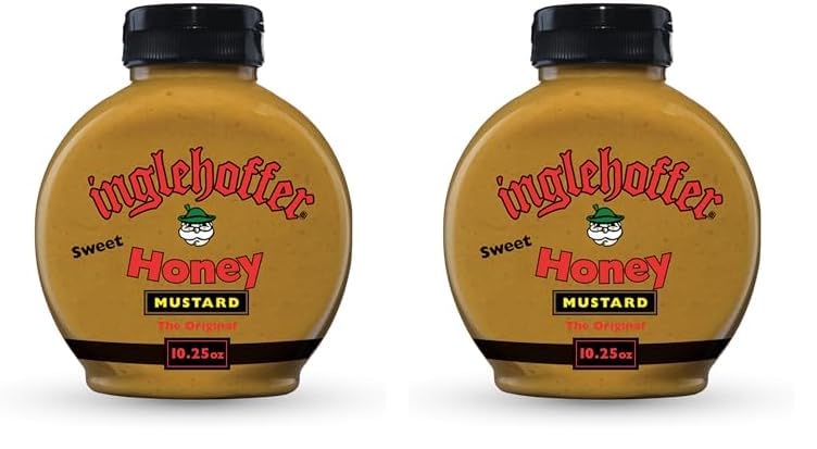 Inglehoffer Original Sweet Honey Mustard, 10.25 oz Squeeze Bottle (Pack of 2)