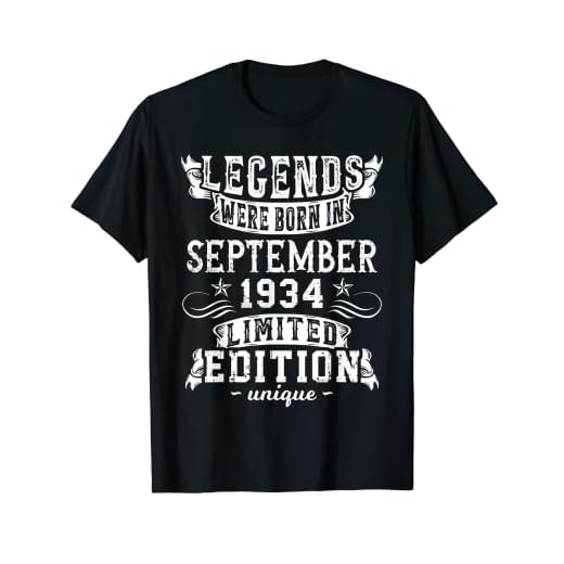 Cumpleaños Septiembre 1934 Edición Limitada Regalo Vintage Camiseta
